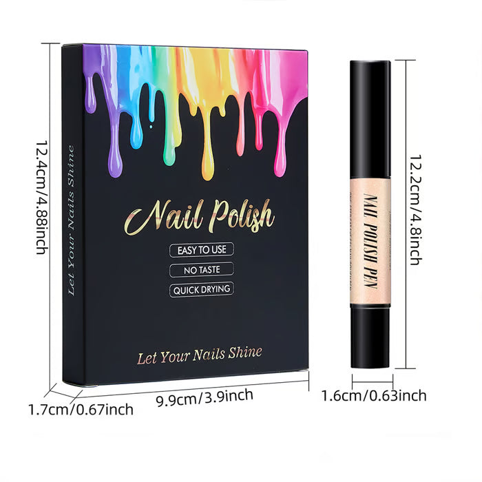 💅 6PCS One-Step Gel Nail Art Pen Set – Salon Beauty at Home
