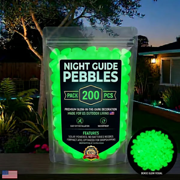 🌈Colorful Glow-in-the-Dark Garden Stones