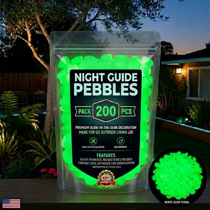 🌈Colorful Glow-in-the-Dark Garden Stones