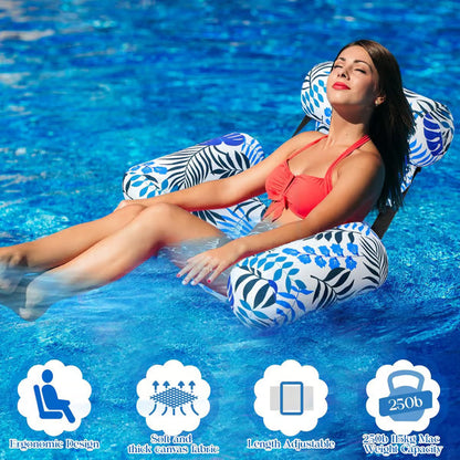 🔥Inflatable Pool Floats Adult, Floating Lounge Chairs