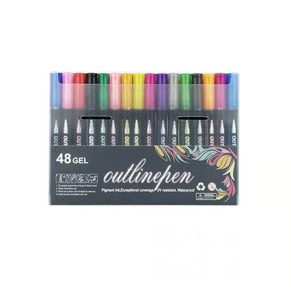 🎨Dreamy Sparkle Dual-Line Contour Pen🌈