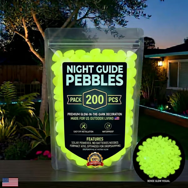 🌈Colorful Glow-in-the-Dark Garden Stones