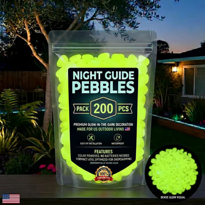 🌈Colorful Glow-in-the-Dark Garden Stones