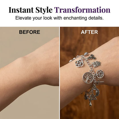 🔮Vintage Pagan Charm Bracelet
