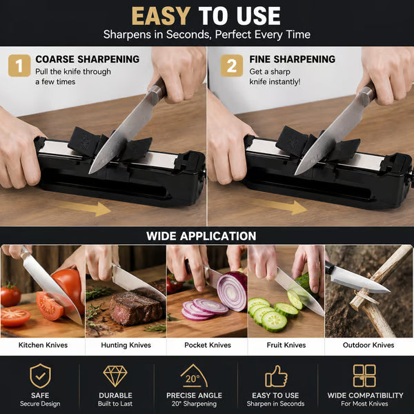 🔥LAST DAY 49% OFF - 🛠️🔪Venture Portable Knife Sharpener