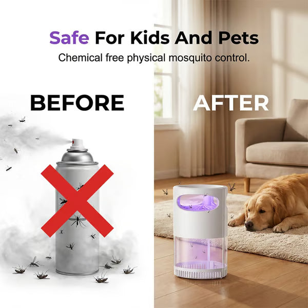 🦟UV Mosquito Killer Lamp – 🔇quiet, USB, chemical-free. 🌙