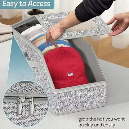 🔥Stackable Hat Storage Boxes for Baseball Caps