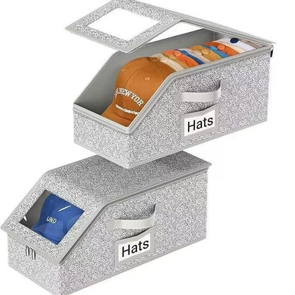 🔥Stackable Hat Storage Boxes for Baseball Caps