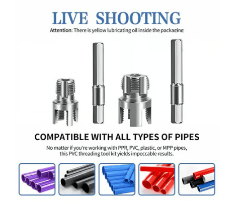 🔥Pipe Tapping and Threading Tool | Dual-Specification Compatible