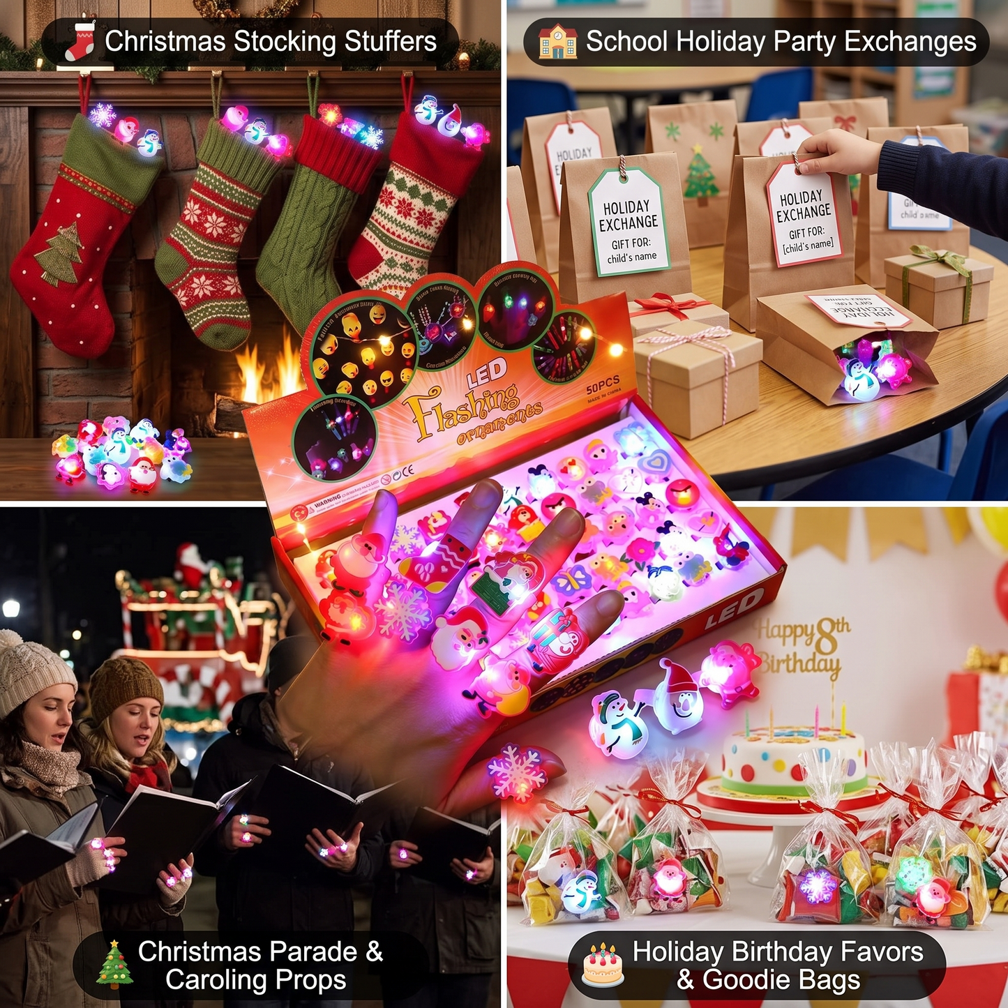 🎄 Light up your Christmas night with festive glowing fun!