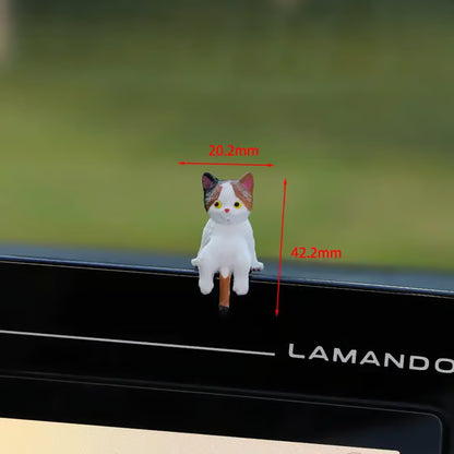 😺Wealth-Attracting Hand-Painted Mini Cat Figurines: 5-Piece