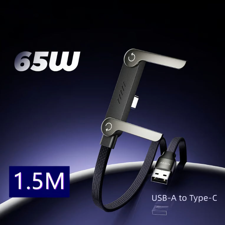 ⚡️240w super fast charging📱Invisible Holder Charger Cable with Stand
