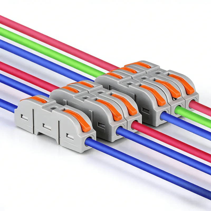 🔥 50-Piece Quick Lever Wire Connectors (12-24 AWG) & Tool-Free Splicing Kit