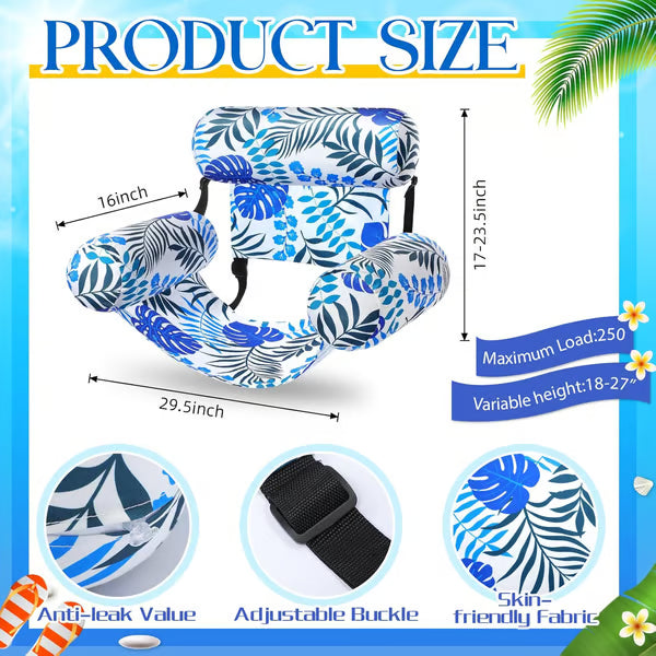 🔥Inflatable Pool Floats Adult, Floating Lounge Chairs