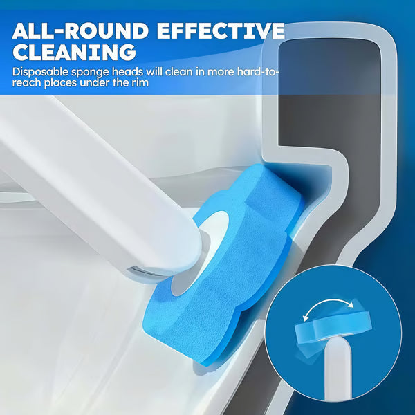 🚽Goodbye, Germy Brush! 👋🚫 Hello, Happy Clean! Our No-Mess, No-Touch Disposable Toilet Wand.✨🧼