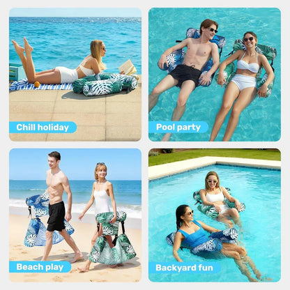🔥Inflatable Pool Floats Adult, Floating Lounge Chairs