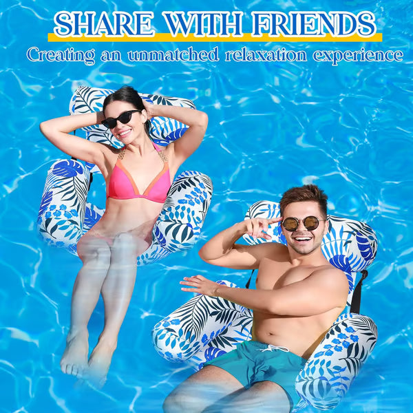 🔥Inflatable Pool Floats Adult, Floating Lounge Chairs