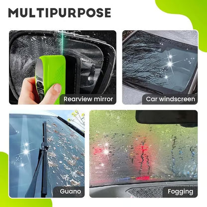 🚗Car Oil Film Cleaner Brush🧹 – Clear Vision Glass Cleaner✨ Removes Grease for Safe Driving!✅