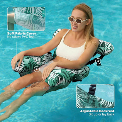 🔥Inflatable Pool Floats Adult, Floating Lounge Chairs