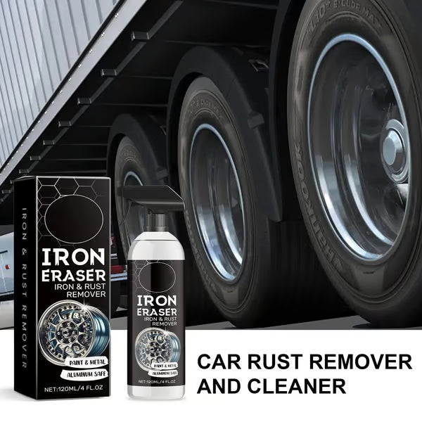 🚘Iron Eraser Spray – 💪🏼Heavy-Duty Iron Remover For Wheel & Paint🏁 | Aluminum-Safe No Damage Restore Gloss✨