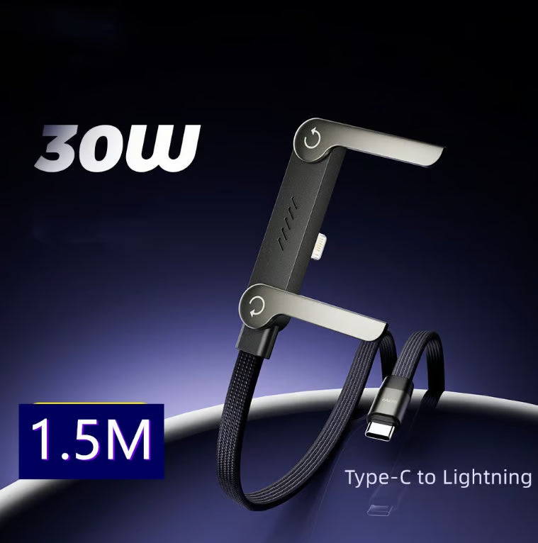 ⚡️240w super fast charging📱Invisible Holder Charger Cable with Stand