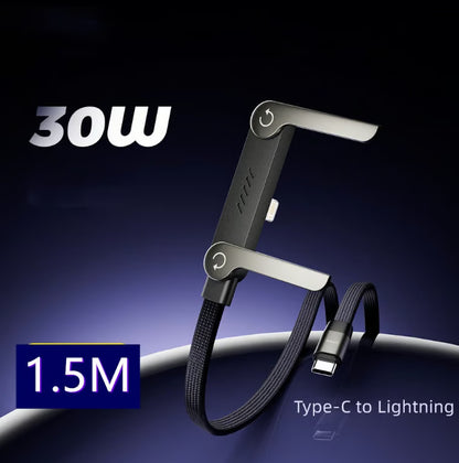 ⚡️240w super fast charging📱Invisible Holder Charger Cable with Stand