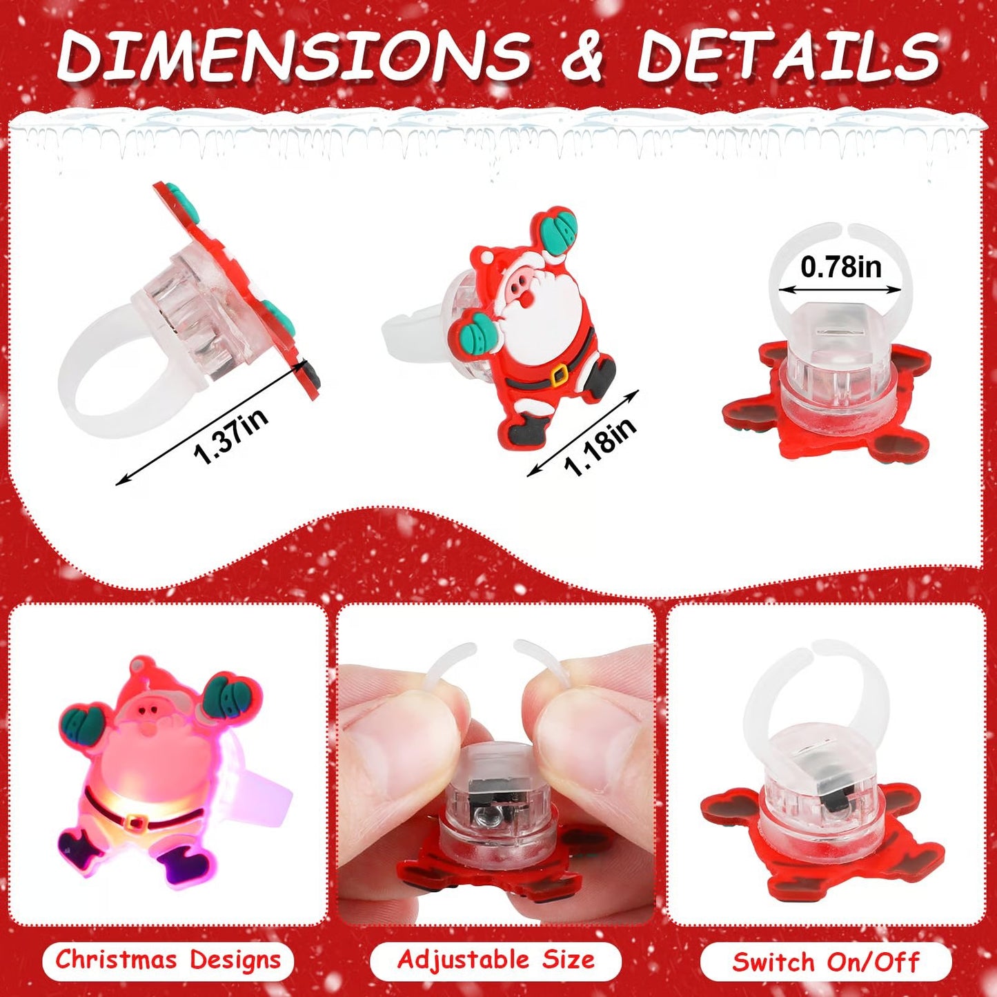 🎄 Light up your Christmas night with festive glowing fun!