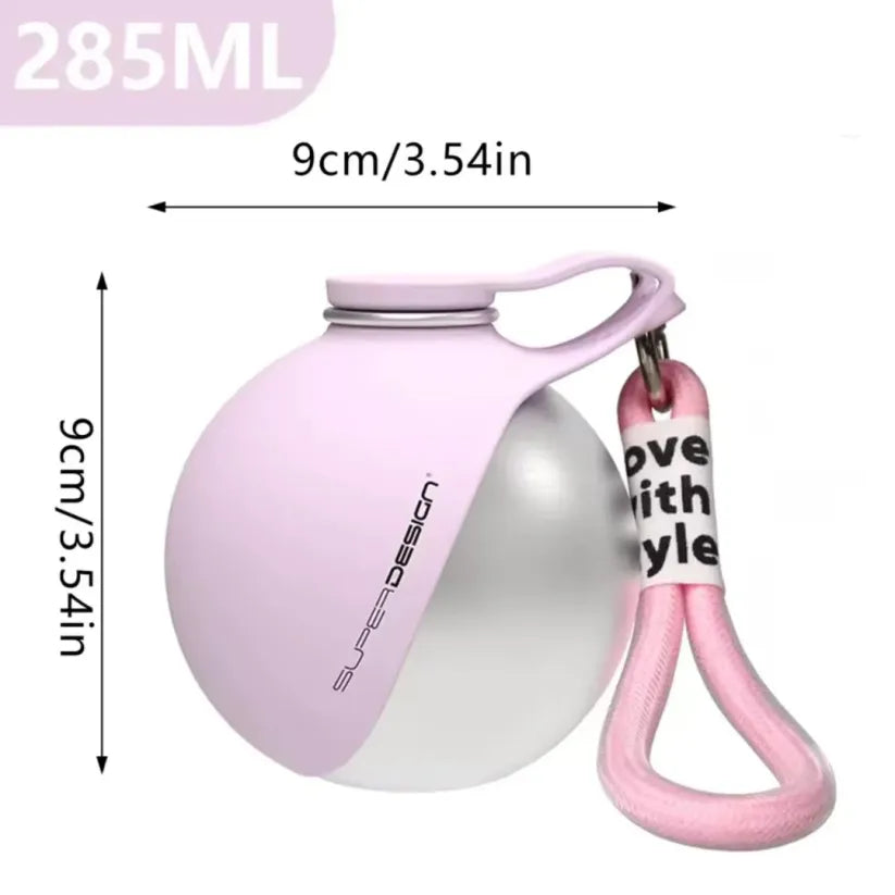 💪 SELLING FAST! 49% OFF 🐾 2-in-1 Stainless Steel Portable Dog Water Bottle & Bowl