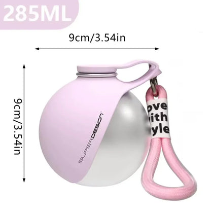 💪 SELLING FAST! 49% OFF 🐾 2-in-1 Stainless Steel Portable Dog Water Bottle & Bowl