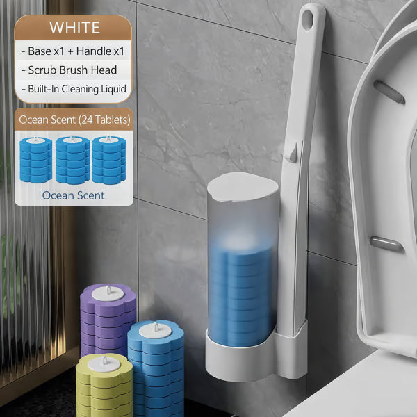 🚽Goodbye, Germy Brush! 👋🚫 Hello, Happy Clean! Our No-Mess, No-Touch Disposable Toilet Wand.✨🧼